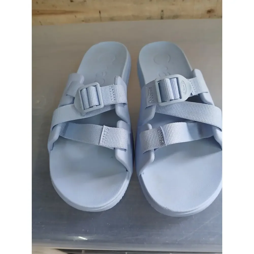 Chaco Chillos Slide Sandal periwinkle youth 5